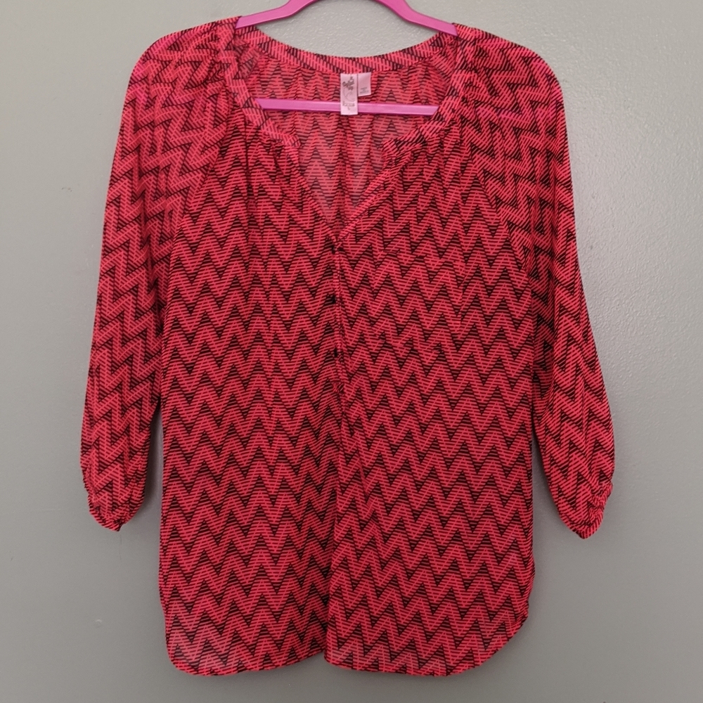 Sheer chevron shirty